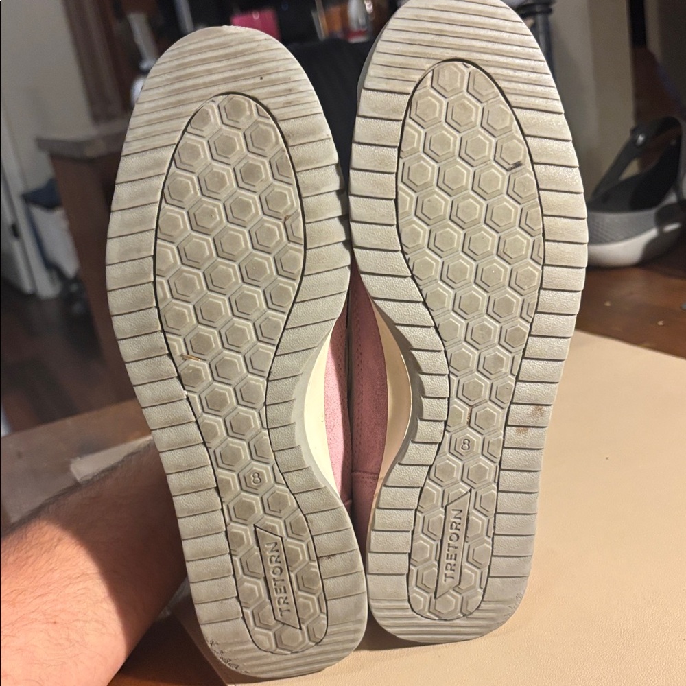 Tretorn “Custom”Pink Suede & White Leather Women's Sneakers - Picture 10 of 10